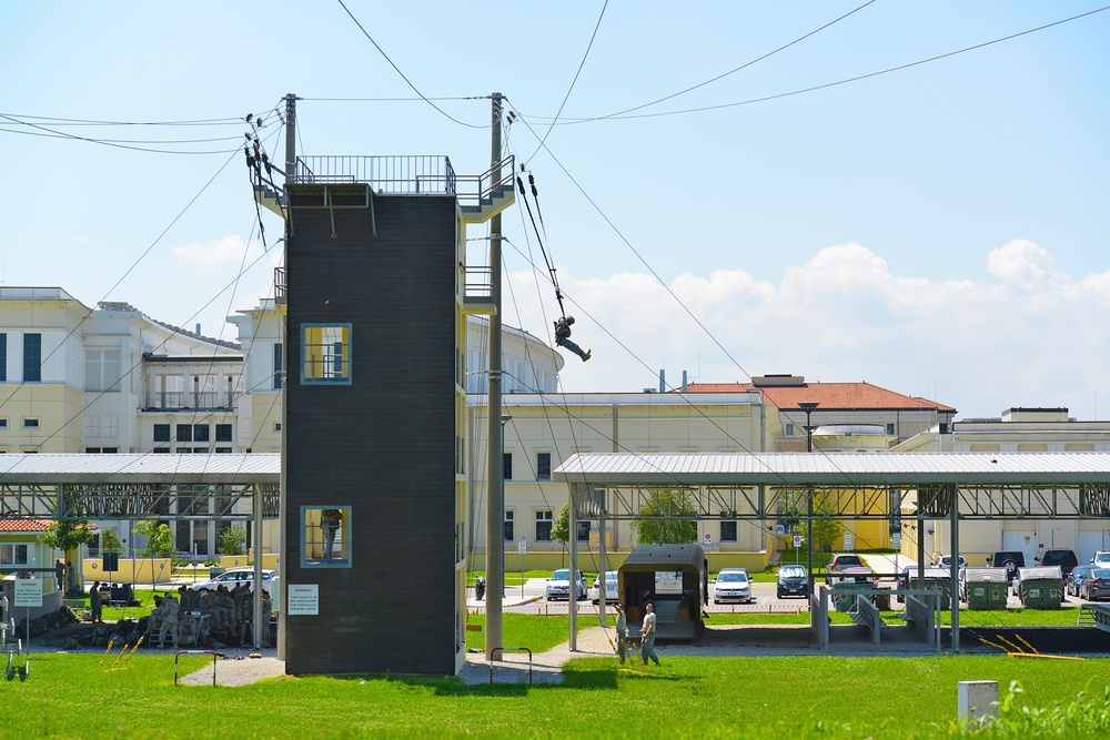 Basic Airborne Refresher Training at Caserma Ederle, Vicenza, Italy, August 04, 2014