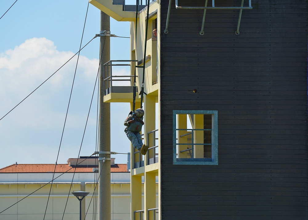 Basic Airborne Refresher Training at Caserma Ederle, Vicenza, Italy, August 04, 2014