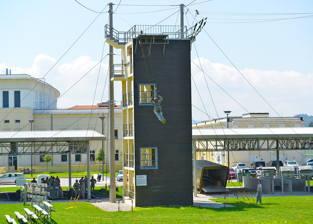 Basic Airborne Refresher Training at Caserma Ederle, Vicenza, Italy, August 04, 2014