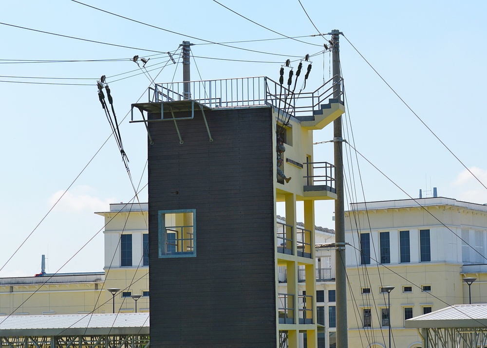 Basic Airborne Refresher Training at Caserma Ederle, Vicenza, Italy, August 04, 2014