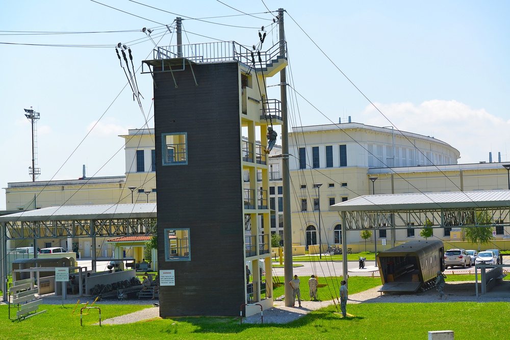 Basic Airborne Refresher Training at Caserma Ederle, Vicenza, Italy, August 04, 2014