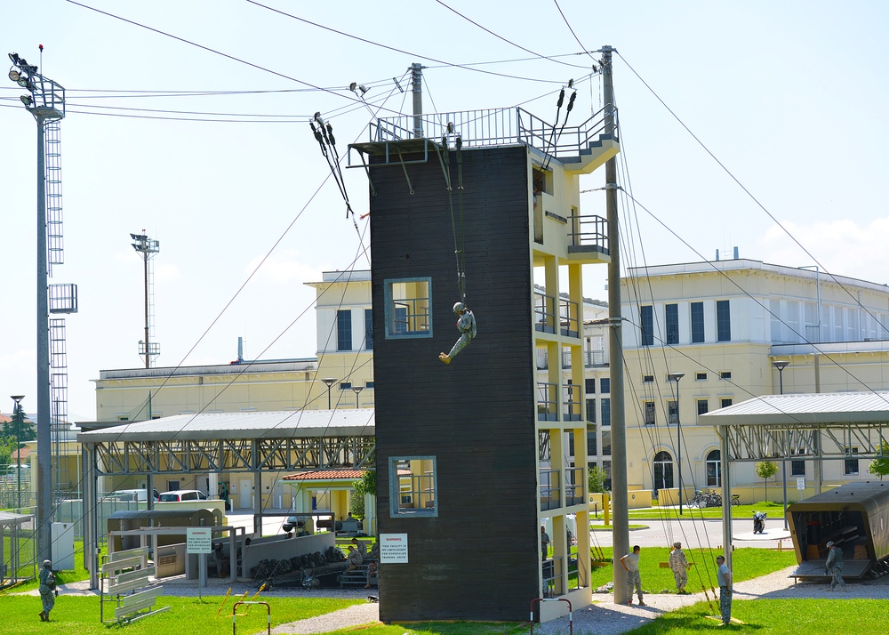 Basic Airborne Refresher Training at Caserma Ederle, Vicenza, Italy, August 04, 2014