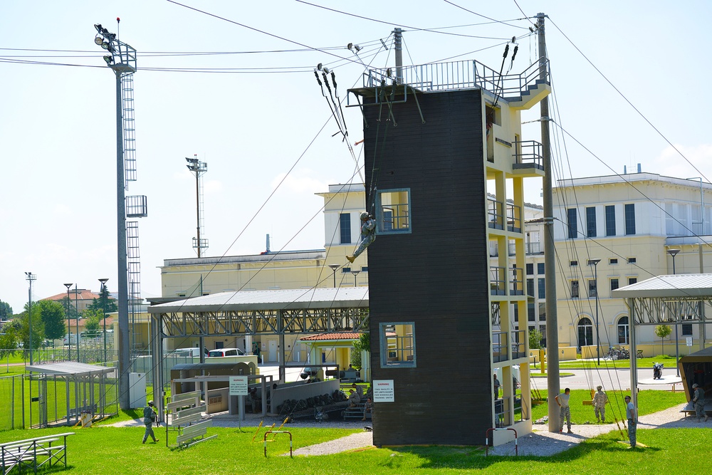 Basic Airborne Refresher Training at Caserma Ederle, Vicenza, Italy, August 04, 2014