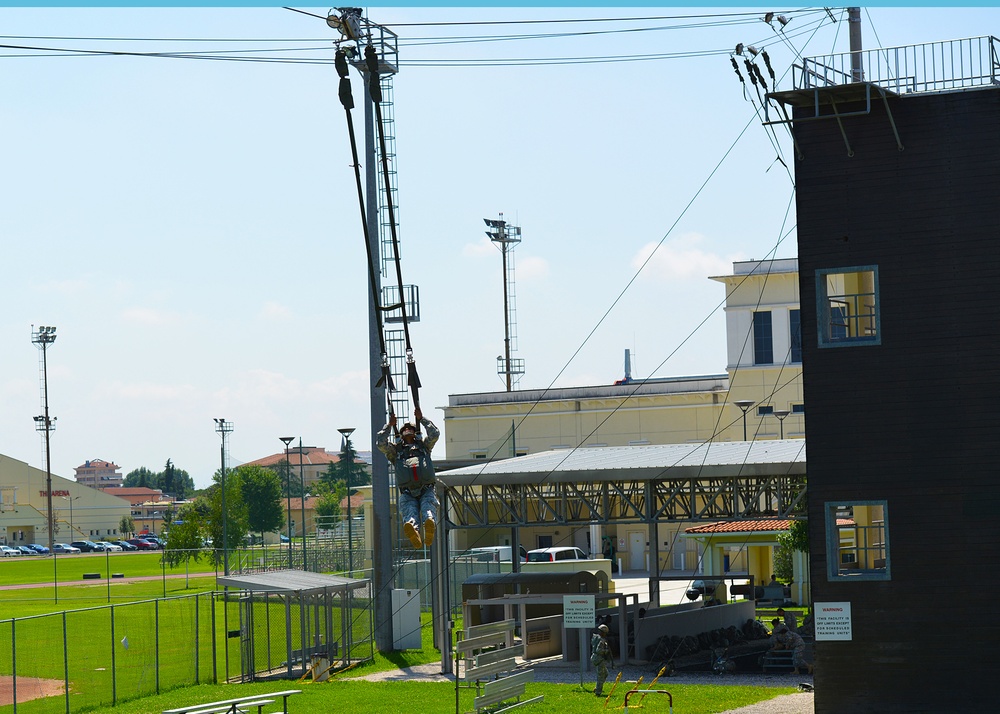 Basic Airborne Refresher Training at Caserma Ederle, Vicenza, Italy, August 04, 2014