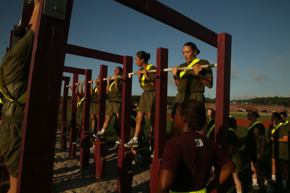 Photo Gallery: Marine recruits train for physical excellence on Parris Island