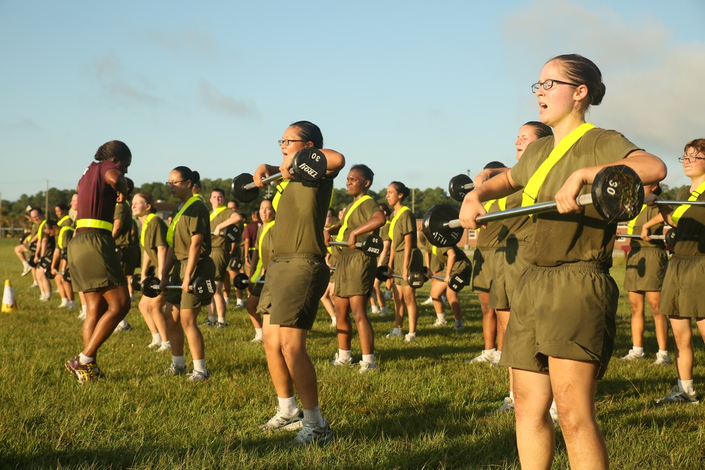 Photo Gallery: Marine recruits train for physical excellence on Parris Island