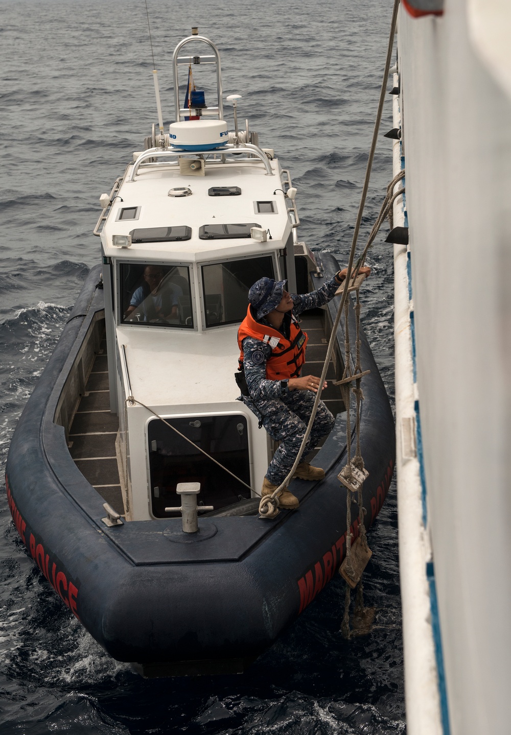 JIATF West IMS Team trains Philippine Coast Guard, PNP Special Boat Unit members on maritime law enforcement skills