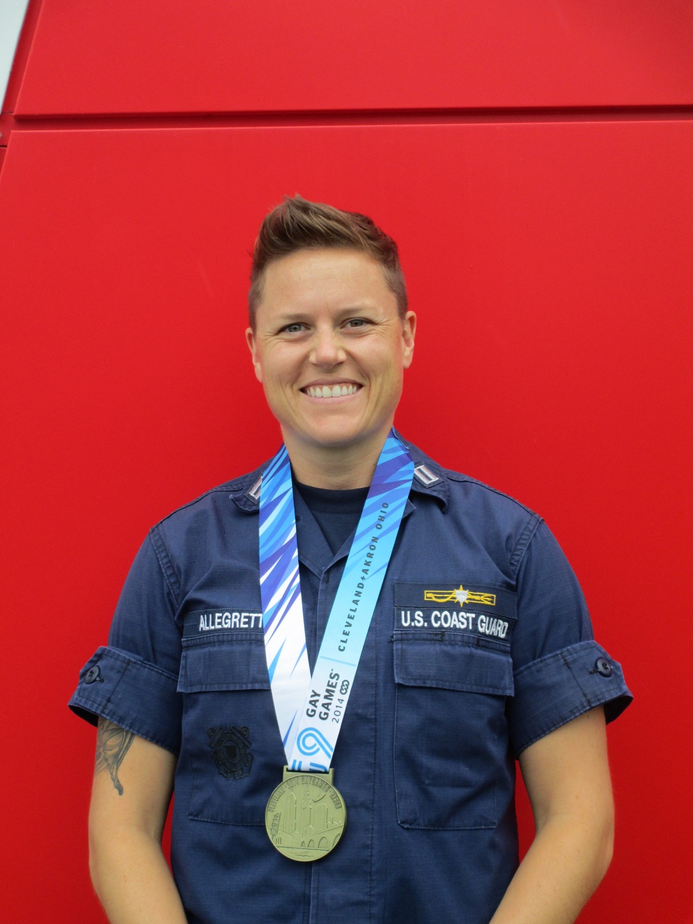 Marine Safety Unit Cleveland member wins gold at Gay Games 9