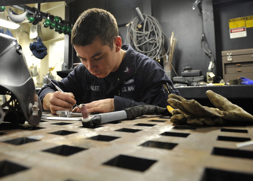 USS America metalsmith shop