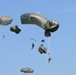 US Army paratroopers with the 173rd Airborne Brigade execute emergency procedures in response to a T-11 parachute system malfunction