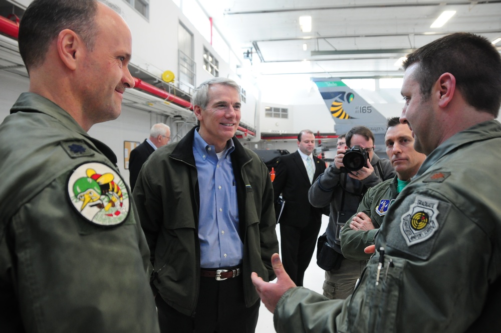 Sen. Portman visits 180th Fighter Wing