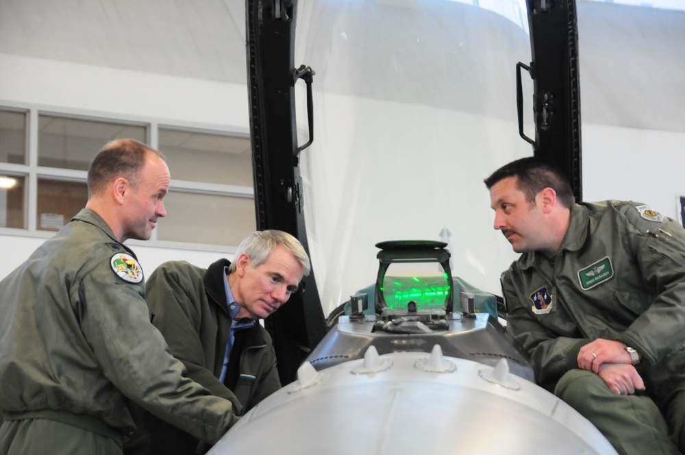 Sen. Portman visits 180th Fighter Wing