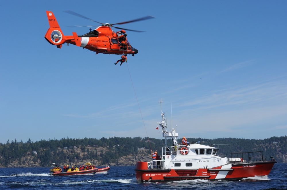 US, Canadian Coast Guard conduct joint training in British Columbia