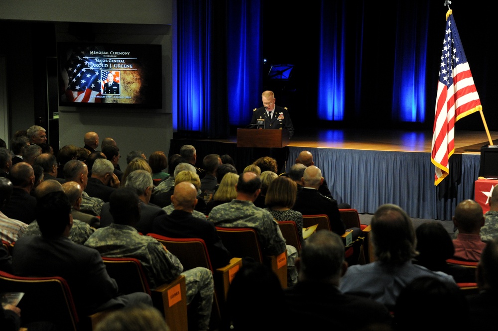 Memorial Ceremony in honor of Maj. Gen. Harold J. Greene