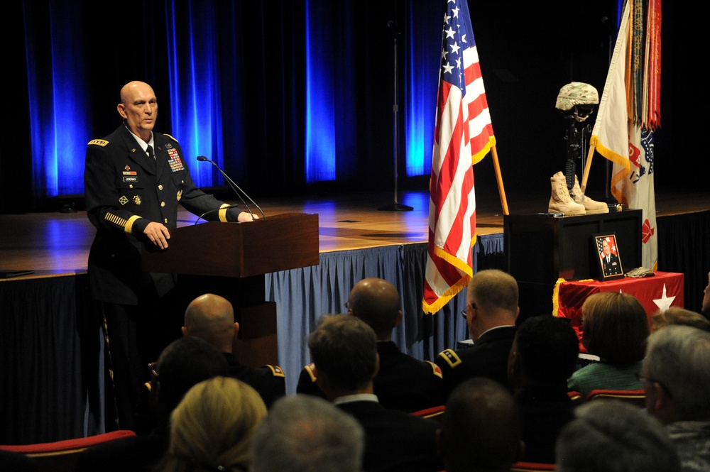 Memorial ceremony in honor of Maj. Gen. Harold J. Greene