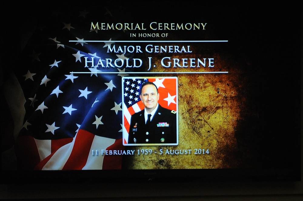 Memorial ceremony in honor of Maj. Gen. Harold J. Greene