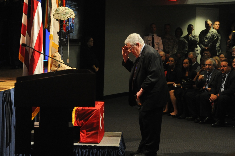 Memorial ceremony in honor of Maj. Gen. Harold J. Greene