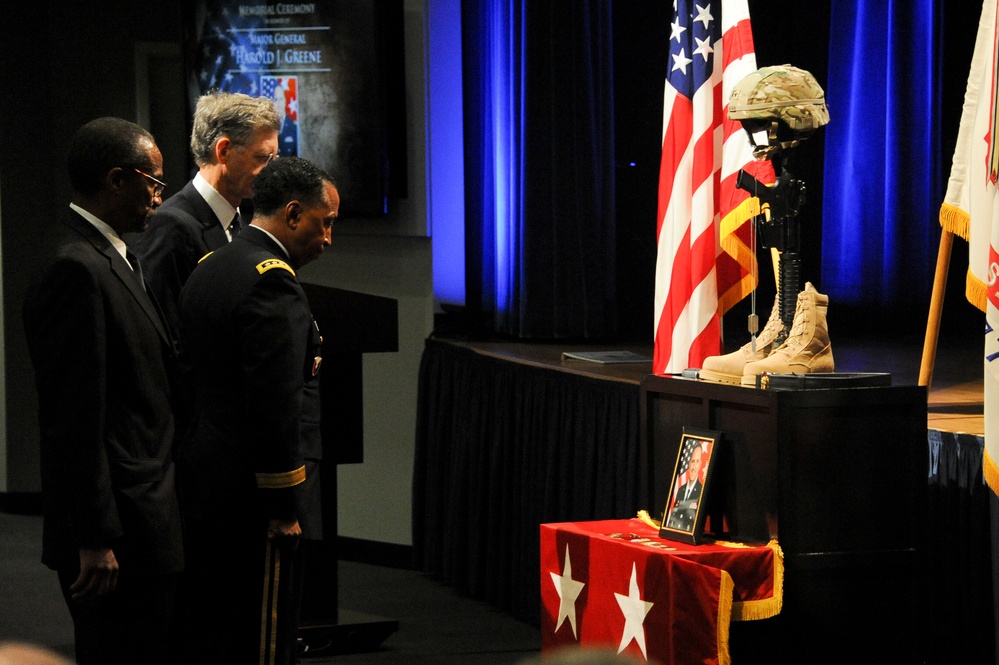 Memorial ceremony in honor of Maj. Gen. Harold J. Greene