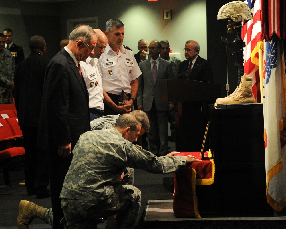 Memorial ceremony in honor of Maj. Gen. Harold J. Greene