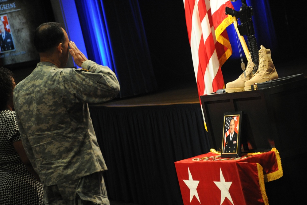 Memorial ceremony in honor of Maj. Gen. Harold J. Greene