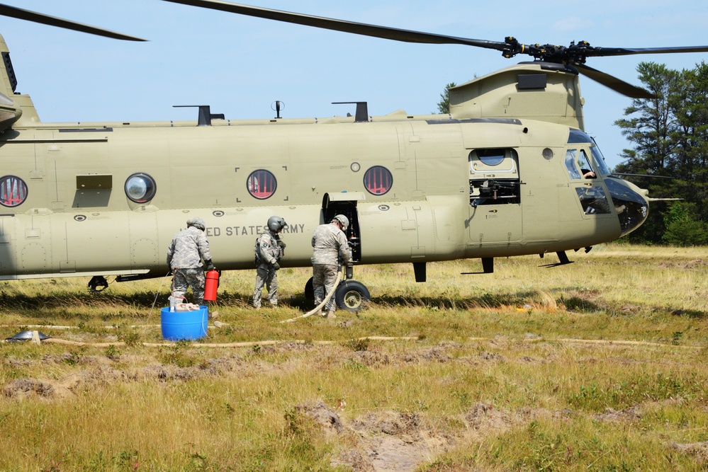 Gunnery range qualification during Northern Strike 2014, Camp Grayling, Michigan