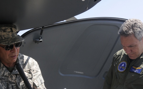 Joint Base Commander flies high; conducts assessment
