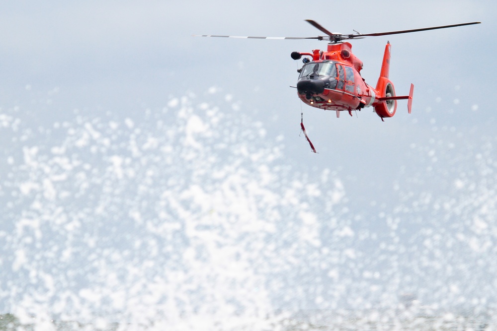 The US Coast Guard demo during the Atlantic City Air Show