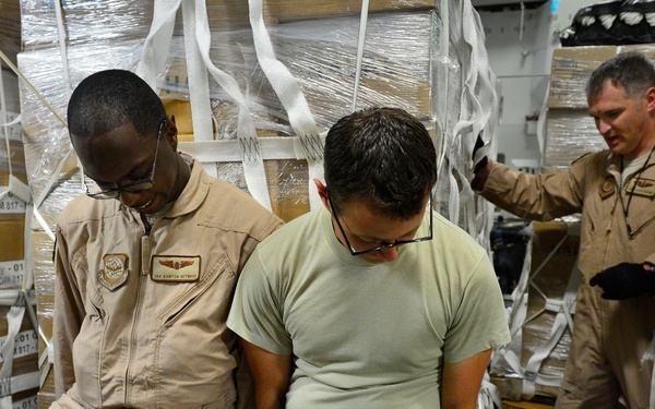 Humanitarian airdrop mission over Iraq