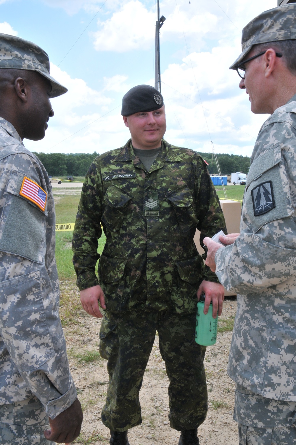 335th Signal Command (Theater) senior enlisted advisor visits Soldiers at Fort McCoy exercise