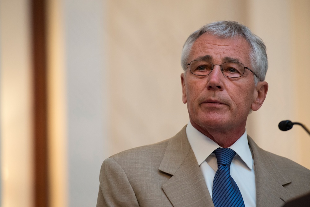 Hagel in New Delhi