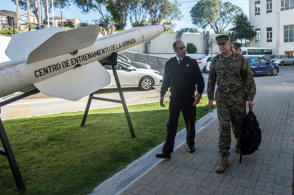 US Marine Col. Michael Cuccio, Chief of Staff, Marine Forces South participates in training during Partnership of the Americas 2014