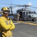 Flight deck operations aboard USS Makin Island