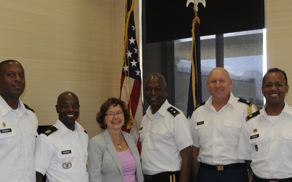 Commanding General of the District of Columbia National Guard, Major General Errol R. Schwartz visits the U.S. Embassy Kingston, Jamaica and meets with Deputy Chief of Missions, Elizabeth Martinez in Kingston, Jamaica.