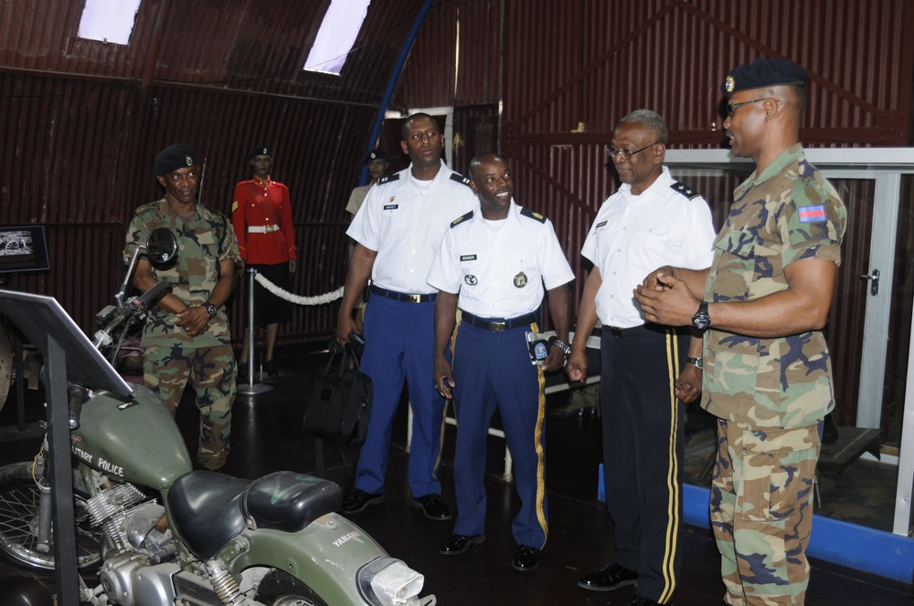 Commanding General of the District of Columbia National Guard, Major General Errol R. Schwartz visits Jamaica Defense Force Headquarters in Kingston, Jamaica.
