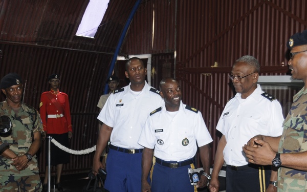 Commanding General of the District of Columbia National Guard, Major General Errol R. Schwartz visits Jamaica Defense Force Headquarters in Kingston, Jamaica.