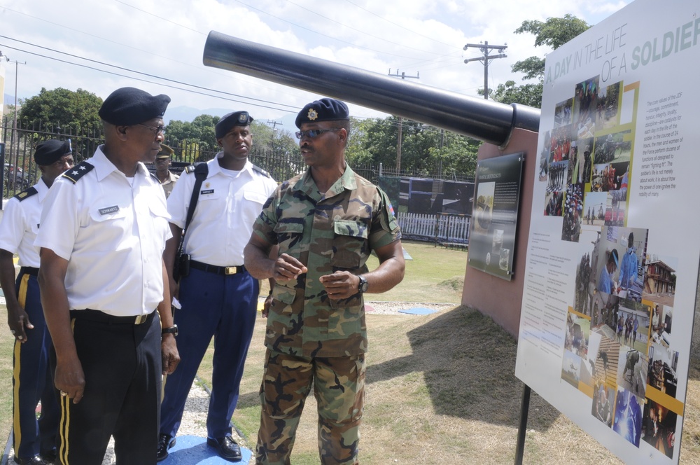 Commanding General of the District of Columbia National Guard, Major General Errol R. Schwartz visits Jamaica Defense Force Headquarters in Kingston, Jamaica.