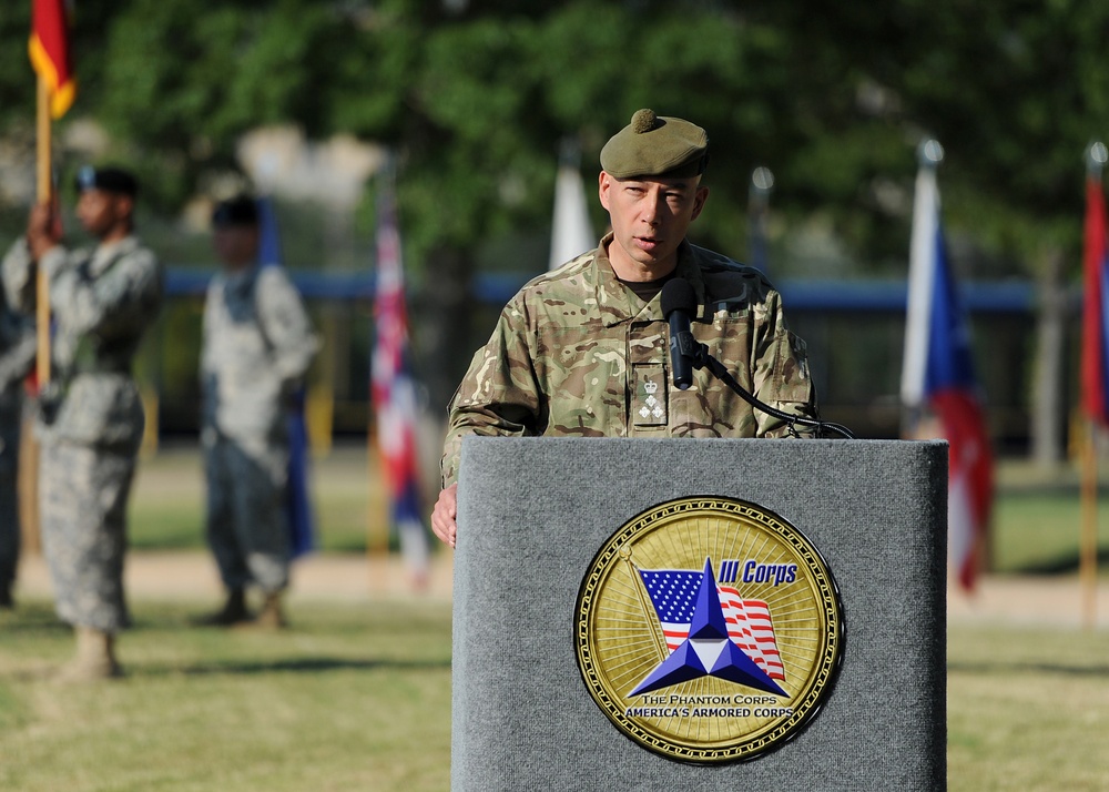 Fort Hood welcomes new III Corps deputy commanding general