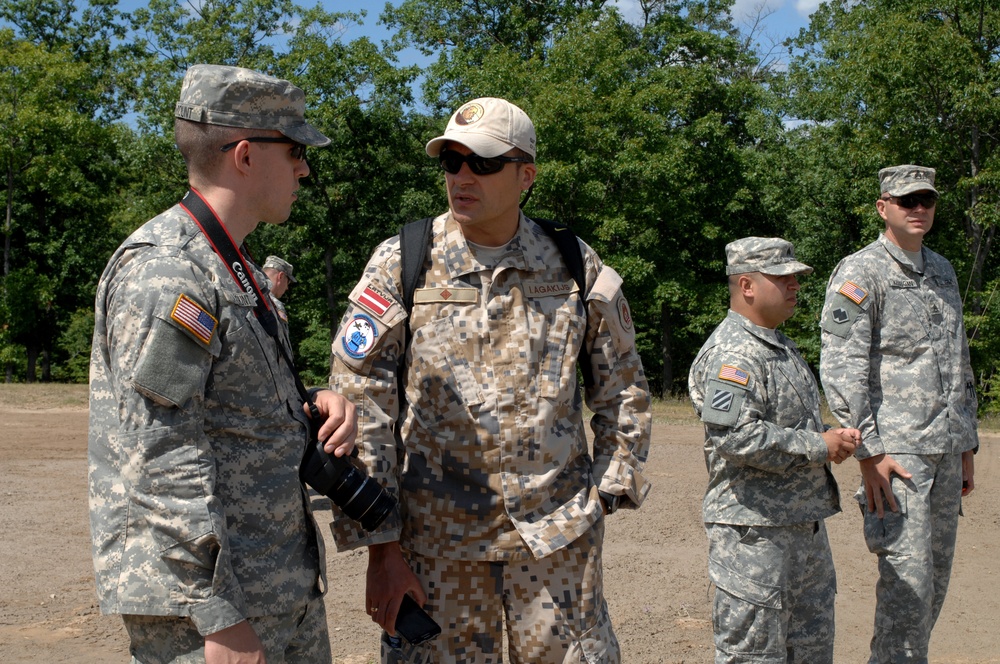 Michigan National Guard hosts visitors for Operation Northern Strike 2014, Camp Grayling, Michigan