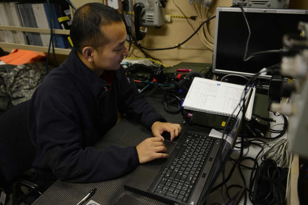 Next generation satellite communications system to see testing aboard Coast Guard Cutter Healy during Arctic Shield 2014