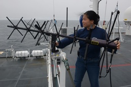 Next generation satellite communications system to see testing aboard Coast Guard Cutter Healy during Arctic Shield 2014