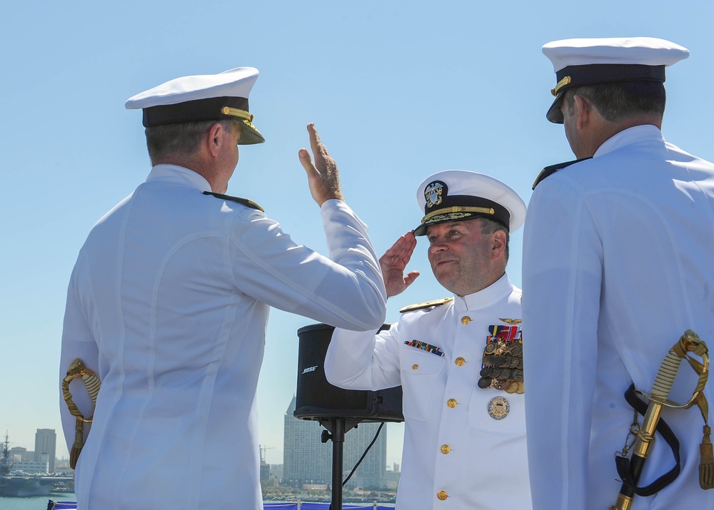 Carrier Strike Group Nine change of command, Rear Adm. Patrick D. Hall retirement ceremony 2014