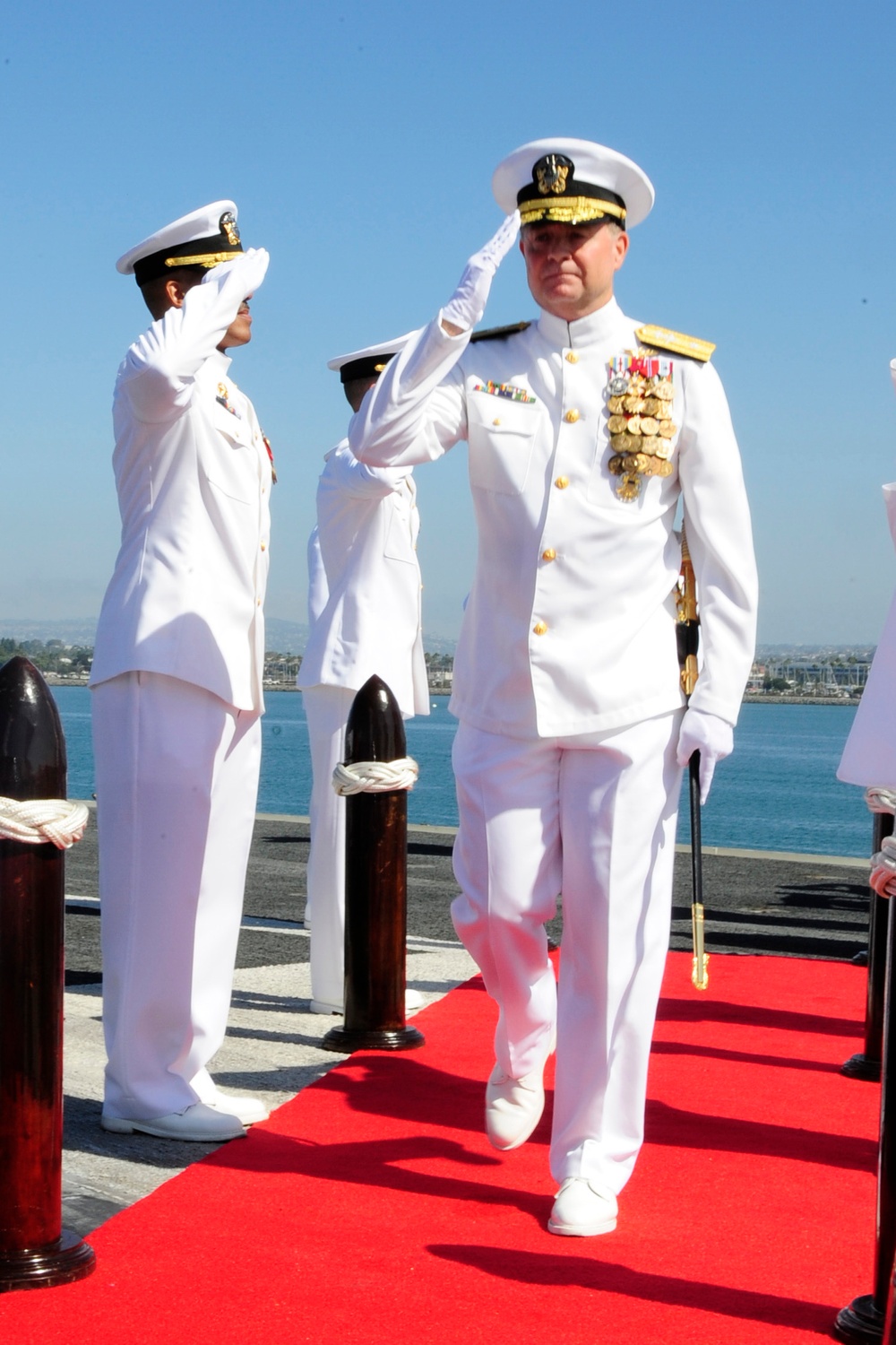 Carrier Strike Group Nine change of command, Rear Adm. Patrick D. Hall retirement ceremony 2014