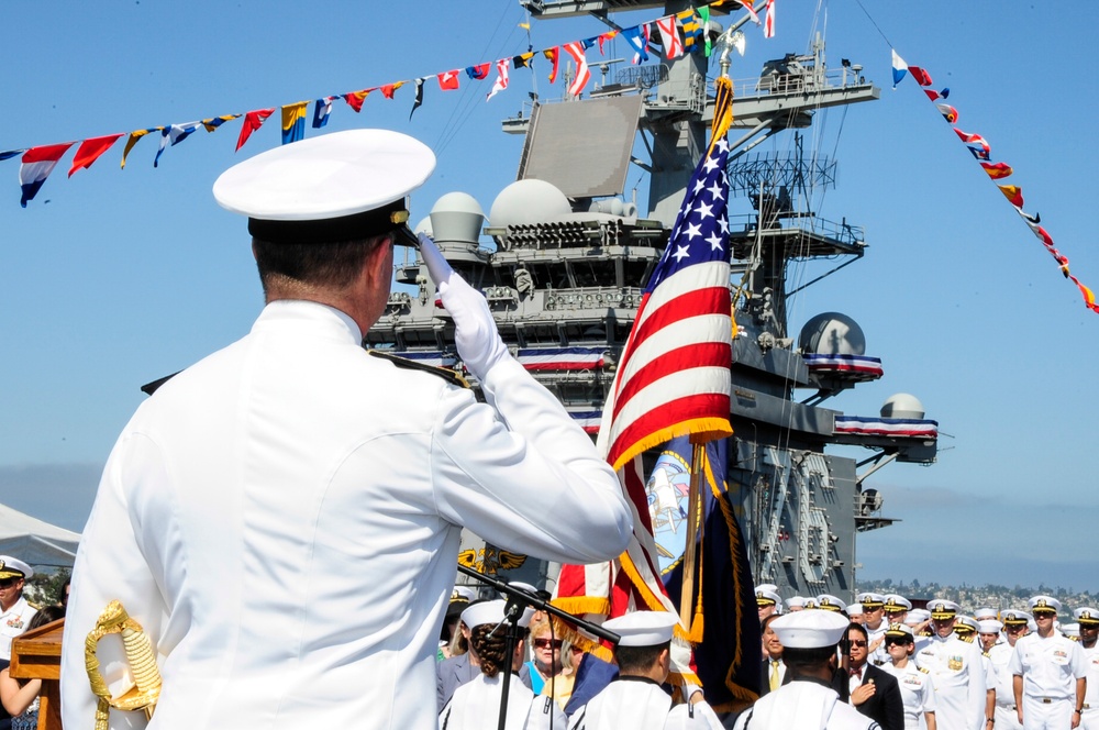 Carrier Strike Group Nine change of command, Rear Adm. Patrick D. Hall retirement ceremony 2014