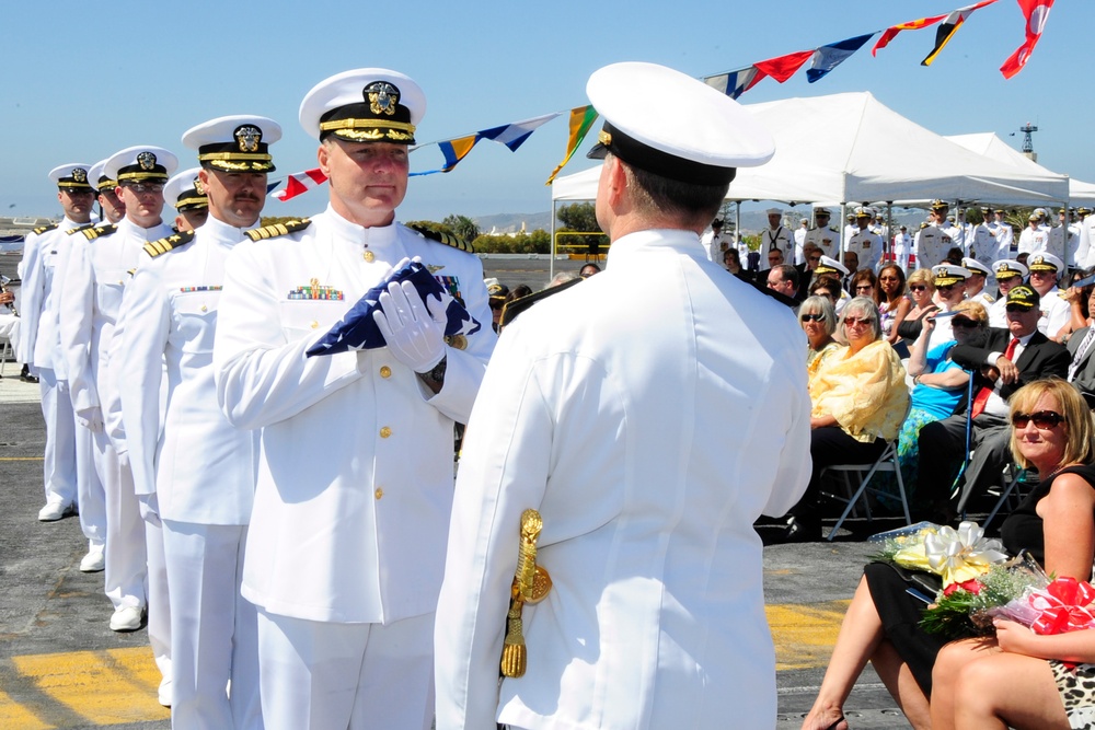 Carrier Strike Group Nine change of command, Rear Adm. Patrick D. Hall retirement ceremony 2014