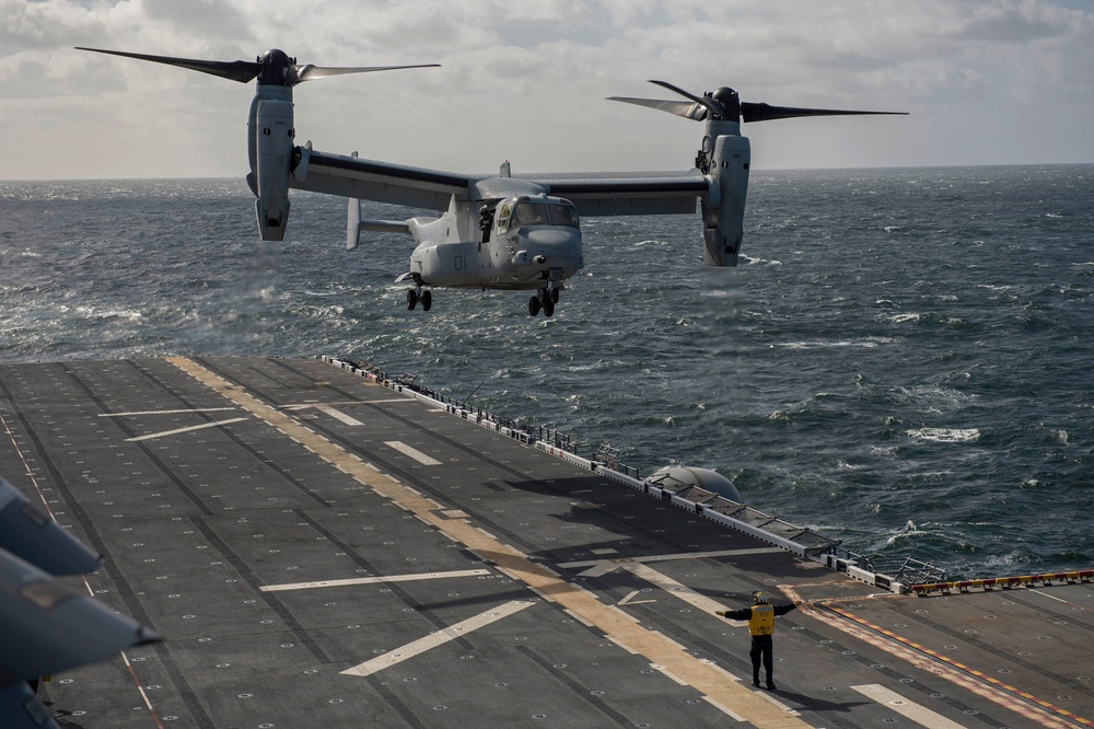 USS America receives distinguished visitors from Uruguay