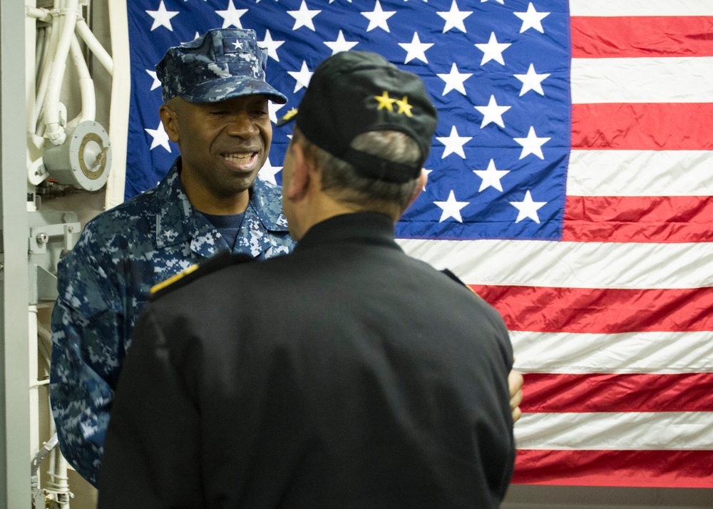 USS America receives distinguished visitors from Uruguay