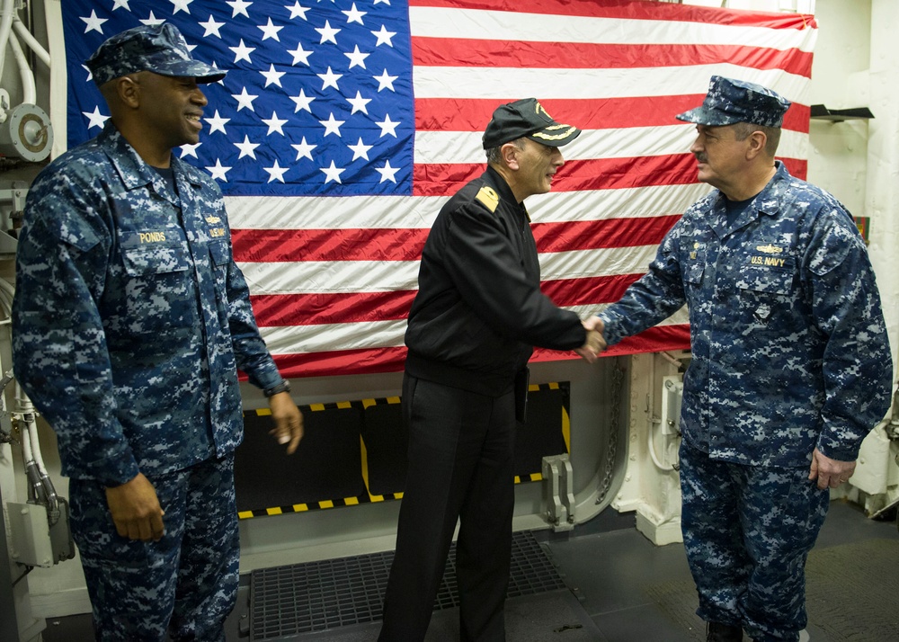 USS America receives distinguished visitors from Uruguay