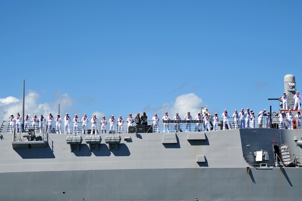 USS Preble arrives at Pearl Harbor