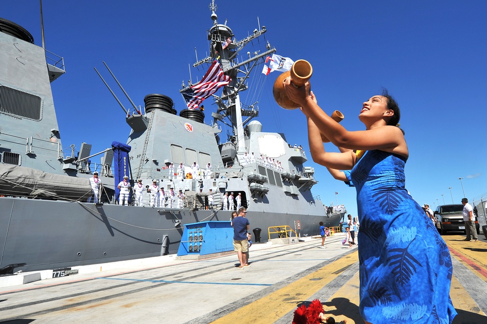 USS Preble arrives at Pearl Harbor