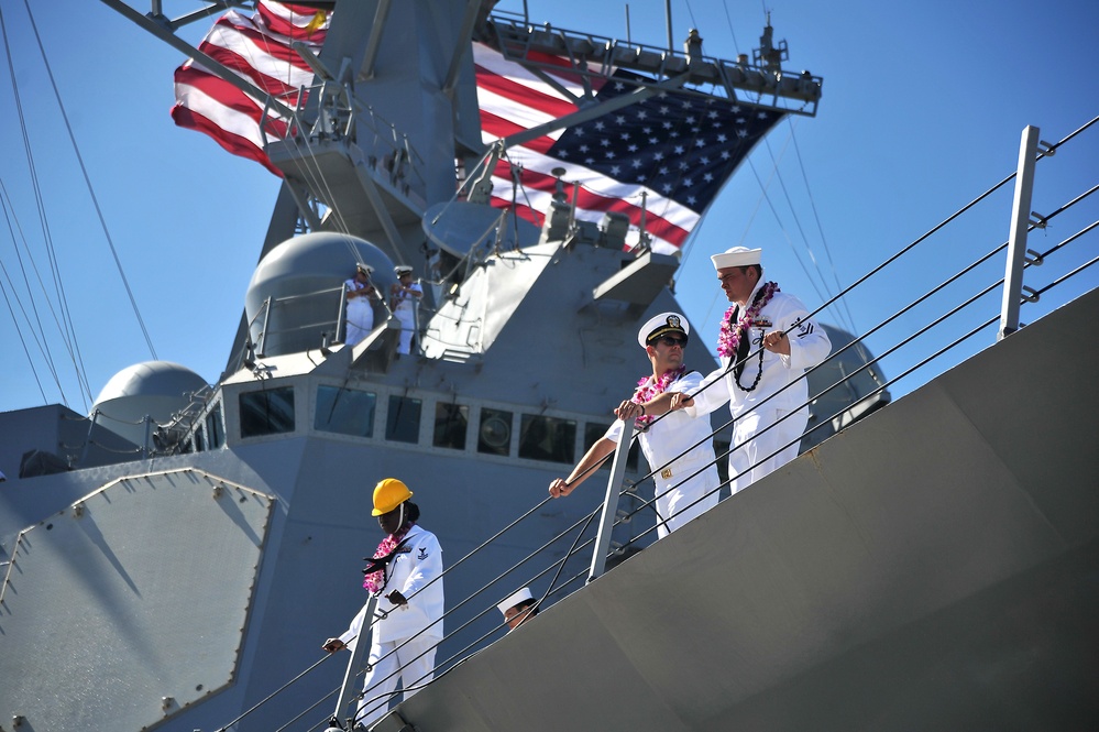 USS Preble arrives at Pearl Harbor
